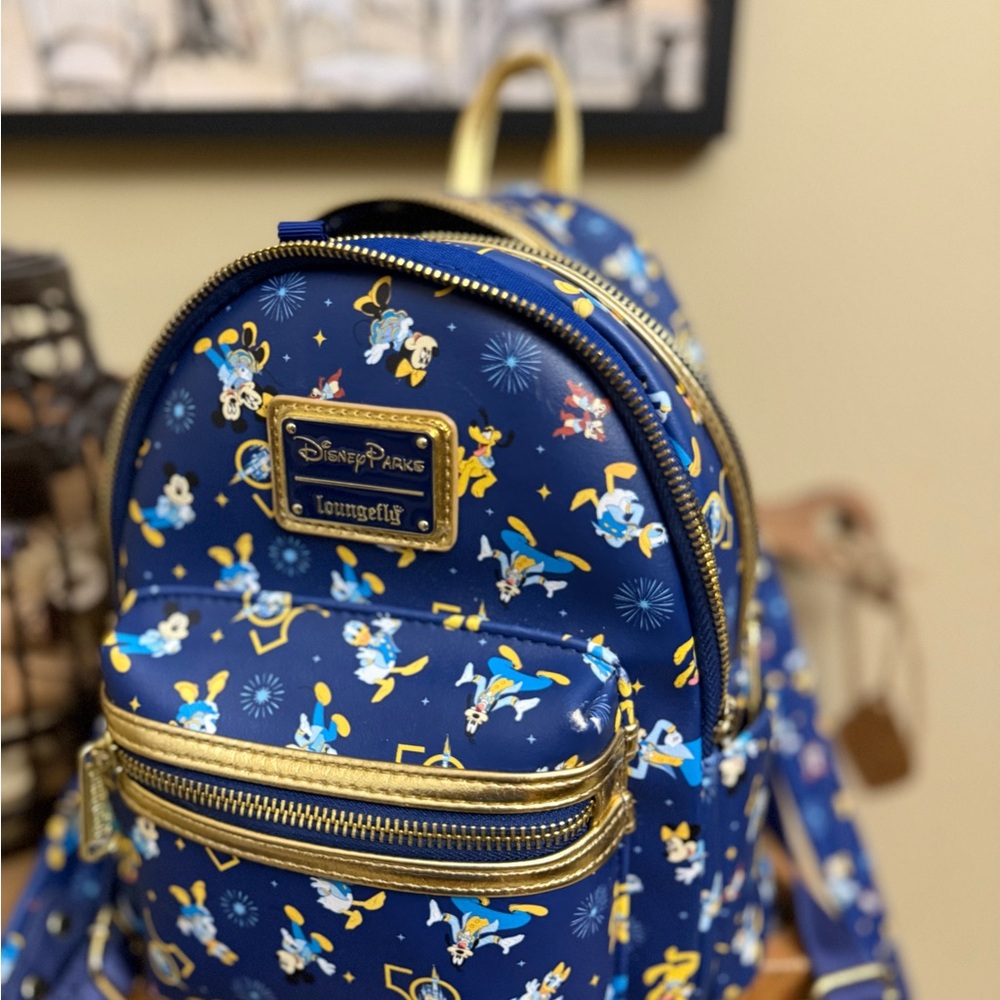BLACK FRIDAY SALE 🚨Disney Parks Loungefly Blue Backpack - Picture 5 of 6